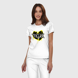 Пижама хлопковая женская Wu-Tang CREAM, цвет: белый — фото 2