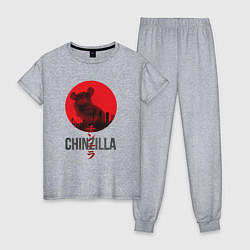 Женская пижама Chinzilla black