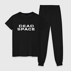 Пижама хлопковая женская Dead Space, цвет: черный