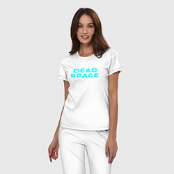 Пижама хлопковая женская DEAD SPACE МЁРТВЫЙ КОСМОС, цвет: белый — фото 2