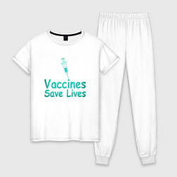 Женская пижама Вакцина спасает жизни