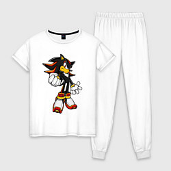 Пижама хлопковая женская S Hedgehog, цвет: белый