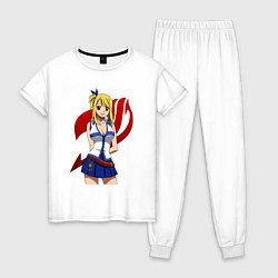 Пижама хлопковая женская Fairy Lucy, цвет: белый