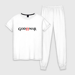 Женская пижама GOD OF WAR LOGO BLACK RED