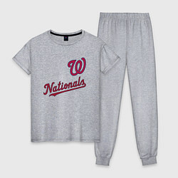 Женская пижама Washington Nationals - baseball team!