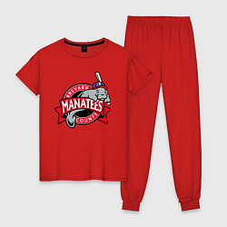 Женская пижама Brevard County Manatees - baseball team