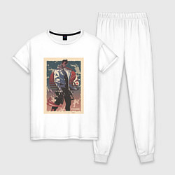 Пижама хлопковая женская Феникс art, цвет: белый