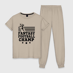 Женская пижама Fantasy Football Champ