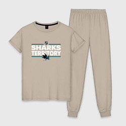 Женская пижама SHARKS TERRITORY САН-ХОСЕ ШАРКС