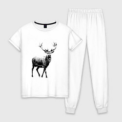 Женская пижама Черный олень Black Deer