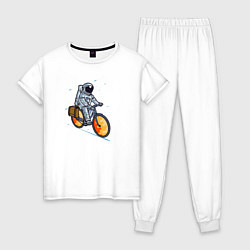 Женская пижама Космонавт на велосипеде