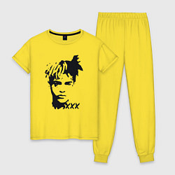 Пижама хлопковая женская XXXTENTACION Look At Me, цвет: желтый