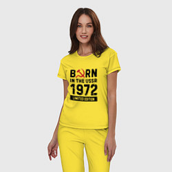 Пижама хлопковая женская Born In The USSR 1972 Limited Edition, цвет: желтый — фото 2