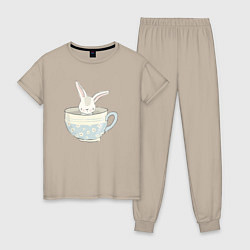 Женская пижама Кролик в чашке