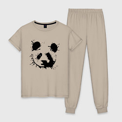 Женская пижама Прикольный панда - клякса