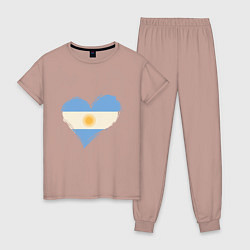 Женская пижама Сердце - Аргентина