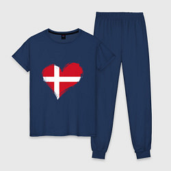 Женская пижама Сердце - Дания