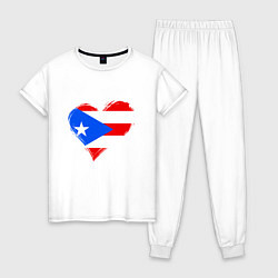 Женская пижама Сердце - Пуэрто-Рико