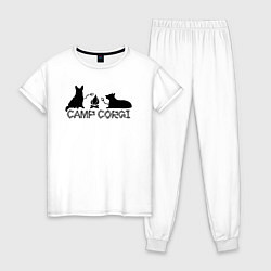 Женская пижама Лагерь корги