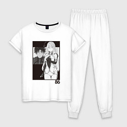 Пижама хлопковая женская Синъэй и Владилена арт - 86, цвет: белый