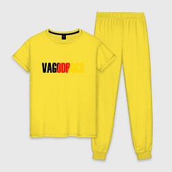 Пижама хлопковая женская VAGODROCH, цвет: желтый