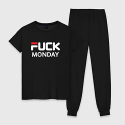 Женская пижама Fuck monday, fila, anti-brand