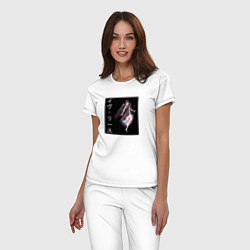 Пижама хлопковая женская Ева Риз, цвет: белый — фото 2