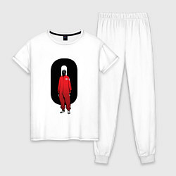 Пижама хлопковая женская Slipknot - ноль, цвет: белый