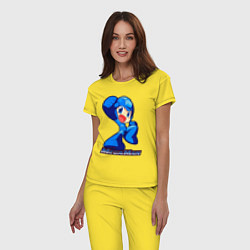 Пижама хлопковая женская Megaman, цвет: желтый — фото 2