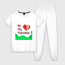 Женская пижама Романтичная валентинка с сердцем