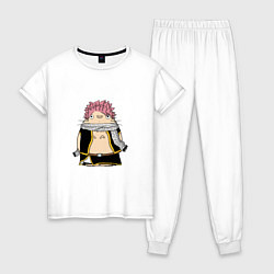 Пижама хлопковая женская Totoro Natsu, цвет: белый