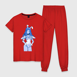 Пижама хлопковая женская Ранни зайчик - Elden Ring, цвет: красный