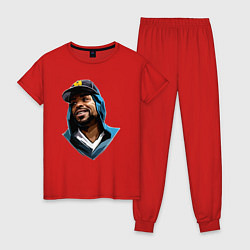 Пижама хлопковая женская Method Man, цвет: красный