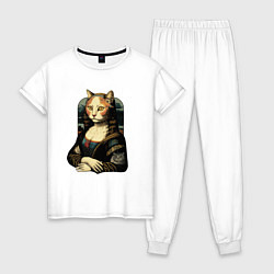 Женская пижама Кошка Мона Лиза