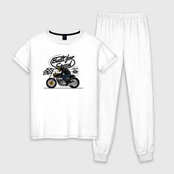 Женская пижама Мотогонки мотоциклист
