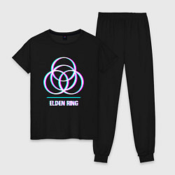 Женская пижама Elden Ring в стиле glitch и баги графики