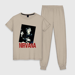 Женская пижама Курт Кобейн группа NIRVANA