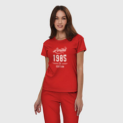Пижама хлопковая женская 1985 ограниченный выпуск, цвет: красный — фото 2
