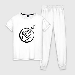 Женская пижама Чикен ган - вектор лого