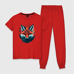 Женская пижама Огненная лисица