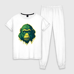Женская пижама Обезьяна голова гориллы