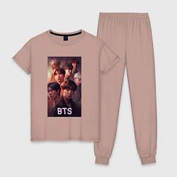 Женская пижама BTS art style