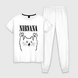 Женская пижама Nirvana - rock cat