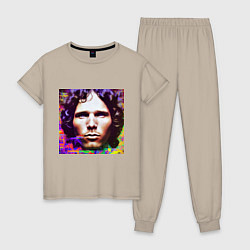 Женская пижама Jim Morrison Glitch 25 Digital Art