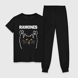 Женская пижама Ramones rock cat