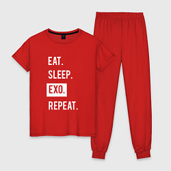 Женская пижама Eat Sleep EXO Repeat