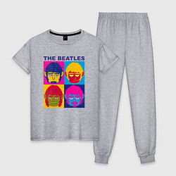 Женская пижама The Beatles color