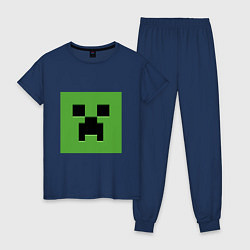 Женская пижама Minecraft creeper face