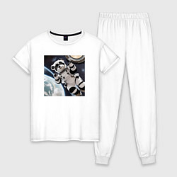 Женская пижама Панда астронавт