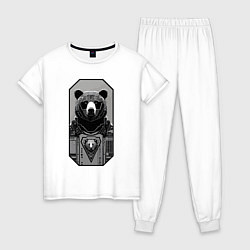 Женская пижама Кибер-медведь - нейросеть